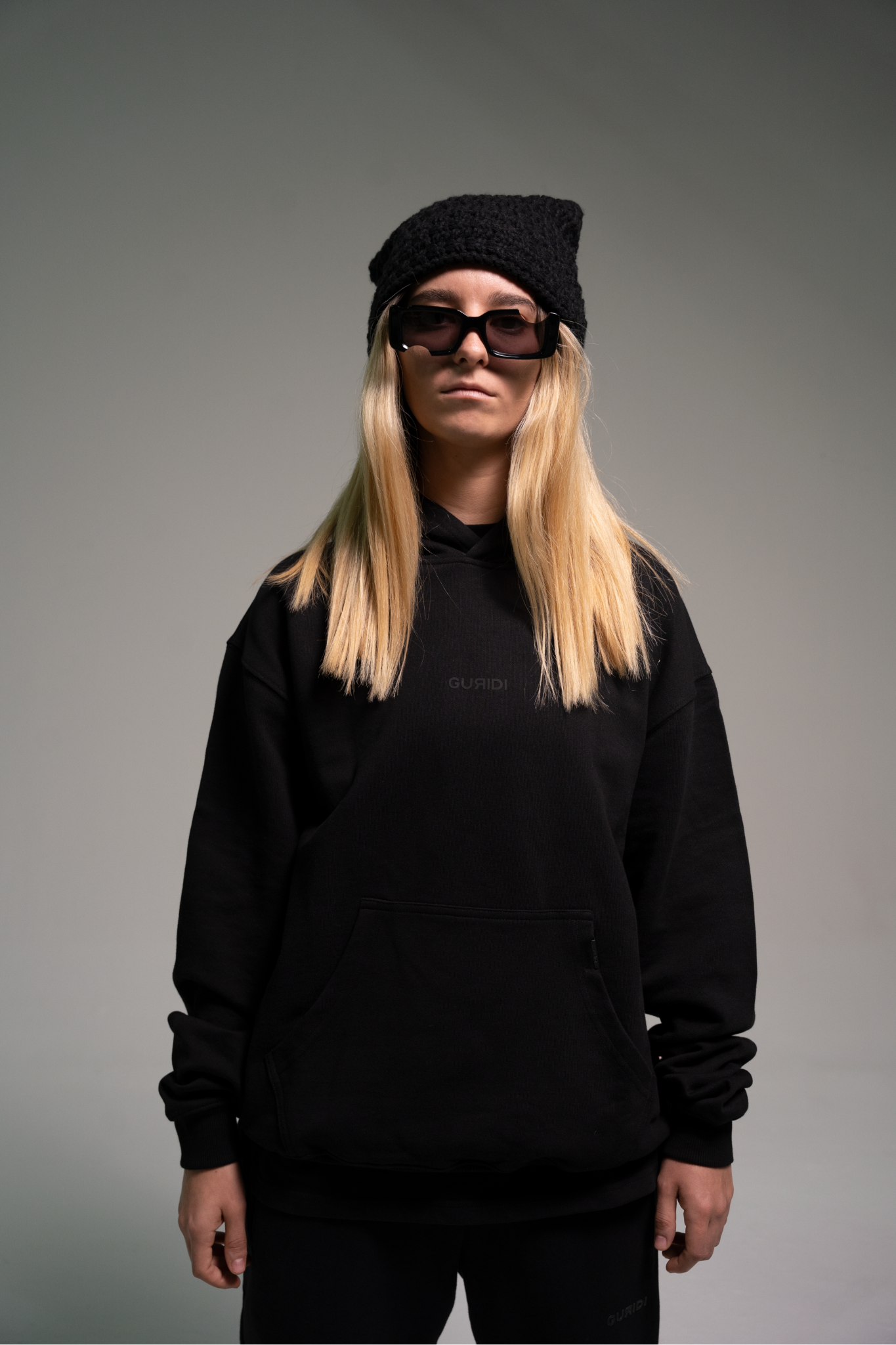 TRIPLE BLACK ESSENTIAL HOODIE