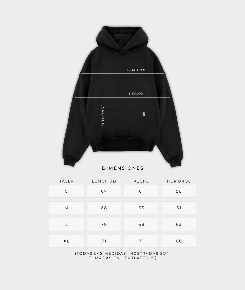 TRIPLE BLACK ESSENTIAL ZIPPED HOODIE - Guridi