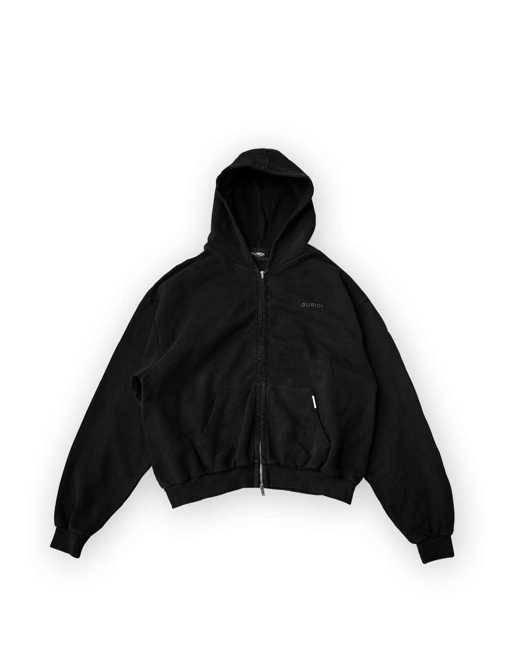 VINTAGE ESSENTIAL ZIPPED HOODIE - Guridi