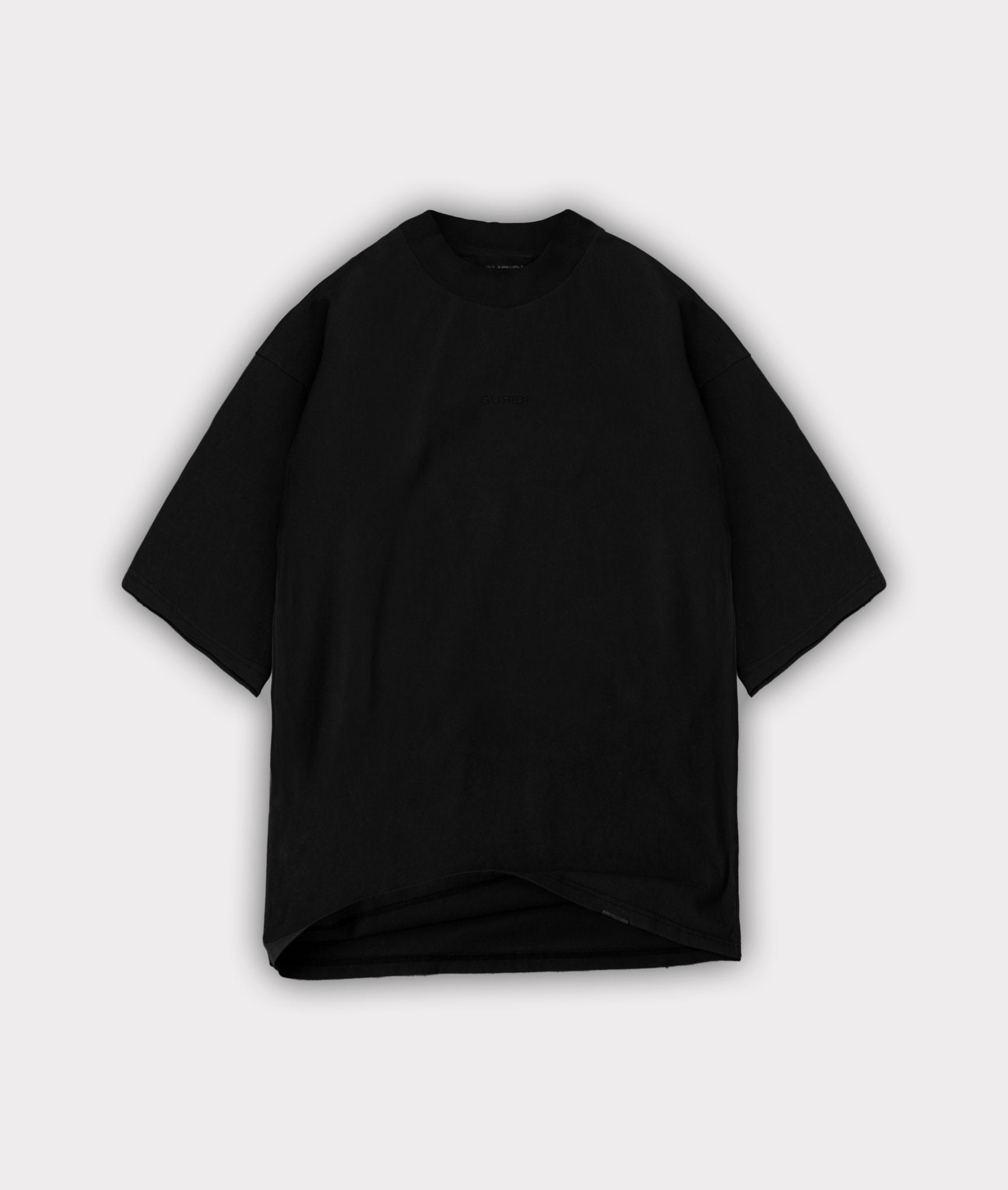 BLACK ESSENTIAL MOCK NECK - Guridi
